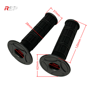 Poignées de guidon de moto <span class=keywords><strong>en</strong></span> caoutchouc souple RSP 22 mm/24 mm, gauche/droite, antidérapantes, avec bride, confortables, pour scooter, moto tout-terrain - Product Image 2