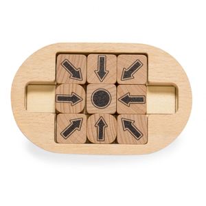 New Arrival Mini Portable Puzzle Table <b>Game</b> for Kids Custom Logo Made of Wood 4-Color Graphic Printing Wholesale Promotion - Product Image 1