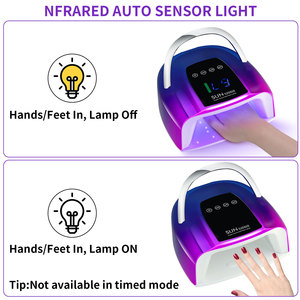 Lámpara Secadora de Uñas UV LED Profesional Recargable de 200W con 48 Perlas de Secado Rápido y Almacenamiento para Gel UV - Product Image 3