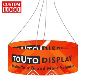 Banner Colgante Circular de Aluminio de Alta Calidad con Logotipo Personalizado, Tubo Resistente para Exhibiciones en Ferias Comerciales - Product Image 1