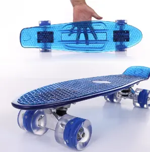 ABEC-9 plastic pen ny skate fishboard cruiser skateboard transparent surface skateboard pen ny skate fishboard