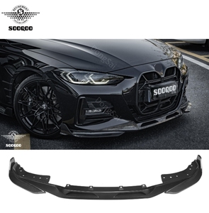 New Design SQ Style Dry Carbon Fiber Gloss Carbon Front Bumper Lip For BMW 4 Series G22 G23 Coupe 2021-IN