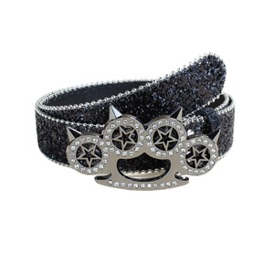 Ceinture décorative pour femme Y2K avec boucle griffe de tigre diamantée, série brillante, style punk, vente directe usine - Product Image 6