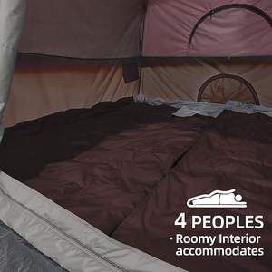 Carpa de Camping OEM de Montaje Rápido para 4 Personas, Refugio Impermeable Tipo Domo, para Salidas Familiares, Festivales o Escapadas de Fin de Semana - Product Image 5