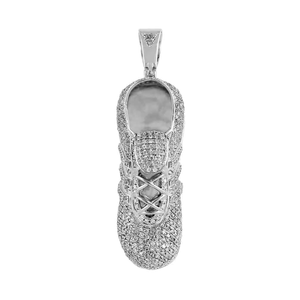 Pendentif Hip Hop Exclusif en Diamant de Laboratoire Premium, Argent Sterling 925 Plaqué Rhodium, Collier Scintillant Effet Glacé, Charme de Luxe - Product Image 2