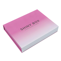 Boîte cadeau magnétique rigide haut de gamme personnalisée avec logo pour rouge à lèvres et brillant à lèvres, avec séparateurs, en carton recyclable, pour crème contour des yeux et cosmétiques mats