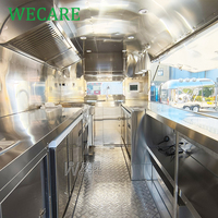 WECARE Remorque Mobile de Restauration Cocktail Café Bar à Jus, Entièrement Équipée pour Kebab Döner, Camion Fast Food avec Cuisine Complète