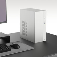 Casing PC ABKO C11 BK MicroATX MINI TOWER Desain Baja dengan Kipas 120mm dan Port Audio/USB Depan untuk Desktop Kantor/Gaming
