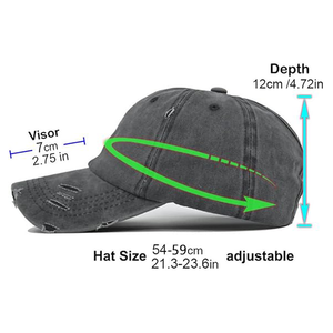 Gorra de Béisbol de Mezclilla Deportiva con Protección Solar, Personalizada con Logotipo Bordado, para Hombre - Product Image 4