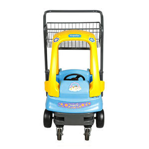고품질 슈퍼마켓 아이 쇼핑 트롤리 손수레 플라스틱 장난감 트롤리 - Product Image 2