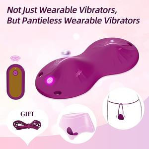 Celana dalam getar Mini Remote Control Stimulator klitoris dildo pemijat dapat dipakai celana dalam Vibrator mainan seks dewasa untuk wanita - Product Image 3