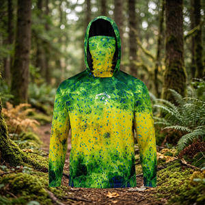 Maillot de pêche pour homme à manches longues, imprimé sur mesure, séchage rapide, coupe-vent, respirant, vêtement d'extérieur avec protection UPF50+ et fonction imperméable - Product Image 4