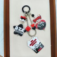 Colgante de acrílico de doble cara con relieve de cielo estrellado, elfo y alas coloridas, gatito blanco, abalorio, accesorios surtidos para joyería DIY hecha a mano