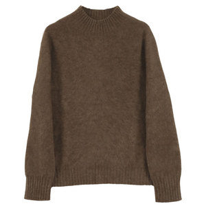 Maglione da donna casual autunnale 2025 a collo alto, a maniche lunghe, in maglia larga, ispessito, in pile di <span class=keywords><strong>yak</strong></span>, da indossare sotto - Product Image 4