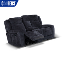 MANWAH CHEERS Sofá Reclinable de Tela Manual, Juego de Muebles para Sala de Estar, Muebles PARA EL Hogar, Sofás con Luz de Lectura, 3 + 2 + 1, Gran Oferta
