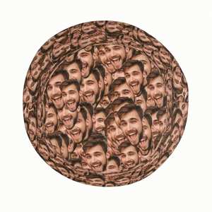 Sombrero de Pescador con Foto Personalizada, Gorra de Poliéster Divertida Estilo Urbano para Hombres y Mujeres, para Playa y Viajes, con Patrón de Hojas de Dibujos Animados - Product Image 2