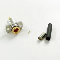 BMA femelle Jack à sertir RF connecteur coaxial 2 trous antenne bride montage 50 Ohm RG316 câble coaxial connecteur coaxial Coaxial