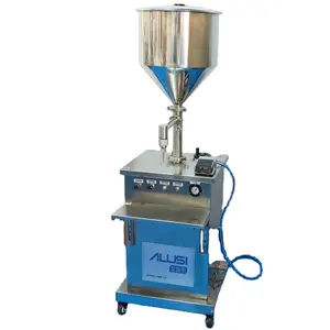 Semi Automatic Vertical Pneumatic Filler Food Paste Bottle Cream Puff Oil Filling Machine