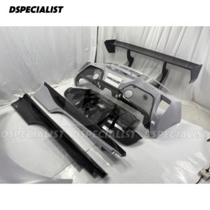 EVO Style Dry Carbon Fiber Bodykit Bumper Hood Difusor Spoiler Faldas laterales para <span class=keywords><strong>Ferrari</strong></span> <span class=keywords><strong>488</strong></span> Body Kit - Product Image 4
