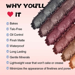 Etiqueta privada vegana caliente personaliza tu propio logotipo buena calidad maquillaje impermeable cosmético suelto <span class=keywords><strong>iluminador</strong></span> en polvo - Product Image 4