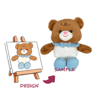Porte-clés en peluche super doux personnalisé avec rembourrage en coton PP, style couette