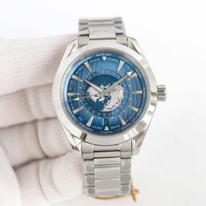 Mouvement 8900 de 43 mm, fonction 24 heures, bracelet en acier inoxydable et caoutchouc, cadran bleu, montre de plongée mécanique de qualité 5A - Product Image 2