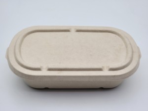 Lonchera de Bagazo Compostable de 850 ml con <span class=keywords><strong>2</strong></span> Compartimentos - Product Image 5