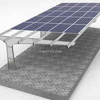 OEM कार्बन स्टील एल्यूमीनियम डबल आधुनिक 2kw सौर Carport डिजाइन बढ़ते प्रणाली