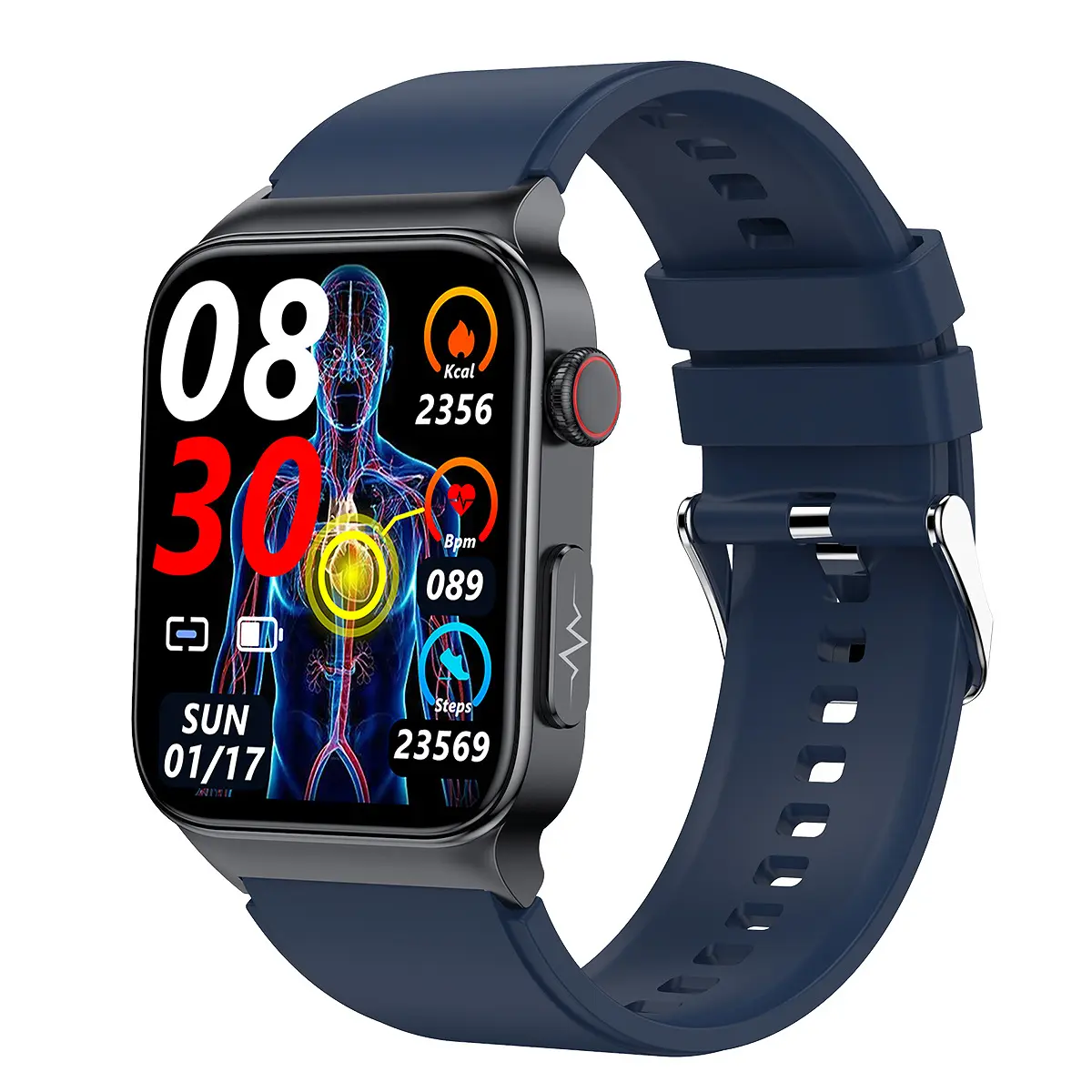 Cross-border E500 smart watch body temperature heart rate ECG + PPG smart band Sports Watch HD display