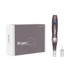 전문 전기 미세 바늘 펜 Drpen A10 미세 바늘 메조 테라피 피부 치료 흉터 제거 홈 뷰티 장치