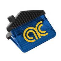 Clip magnétique en forme de maison pour réfrigérateur, avec support de mémo en papier, clip en plastique promotionnel avec couleur et logo personnalisés pour cadeaux et publicité