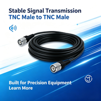 Câble d'extension RF TNC en alliage d'aluminium, connecteur mâle, 3M, cordon de transmission à faible atténuation, positionnement RTK, réseau sans fil