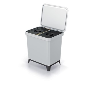 Poubelle à cendres SYSTEMA 39x29,5 H. 41,5CM 2x10LT - Product Image 1