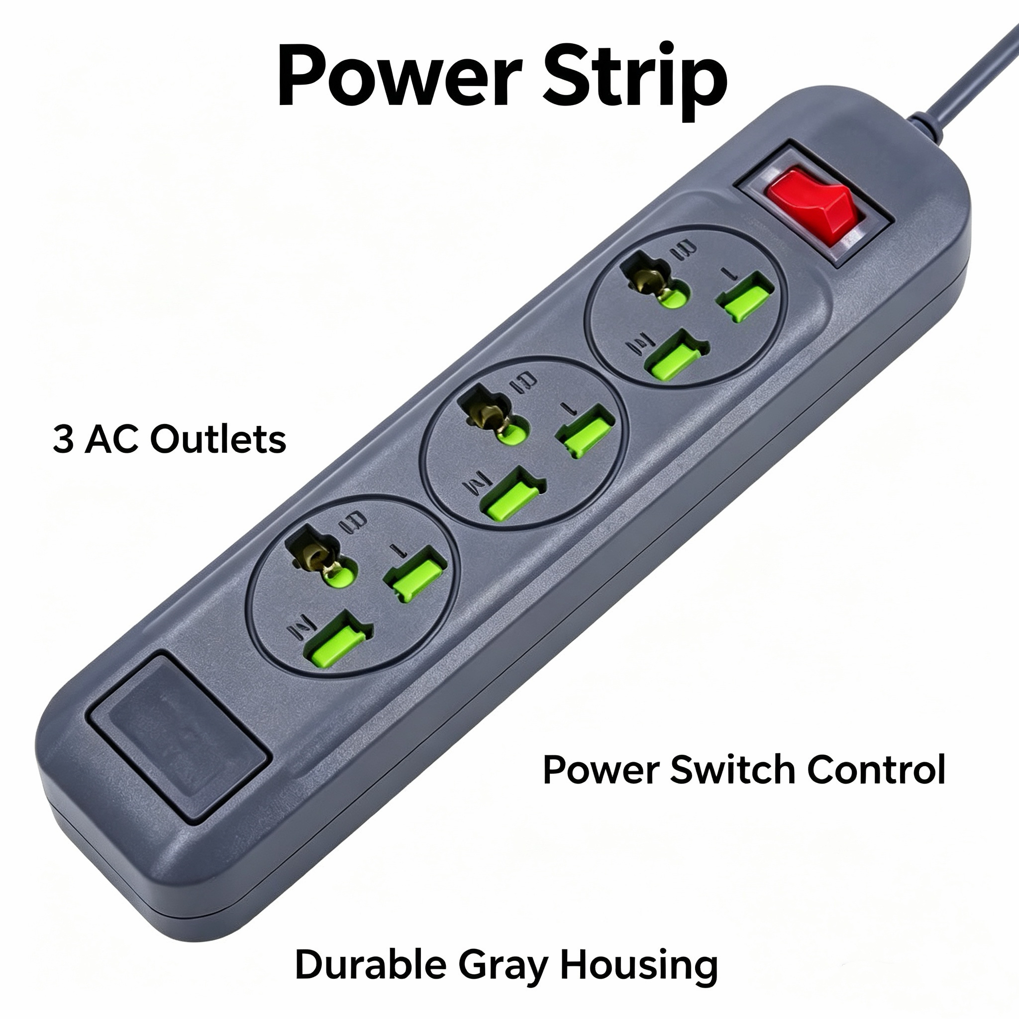 Foreign Trade Universal Outlet With Switch 3Way Wall Socket Power Extender Wall Multi Plug · image 3