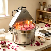 Elektrische verwarmde ketelmixer voor tomatensaus, fruitjam en bonenpuree, roerbakmachine