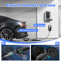 Câble d'extension Tesla mâle-femelle de fabrication chinoise, conforme aux normes américaines, pour véhicules à énergie nouvelle, station de charge MAX48A