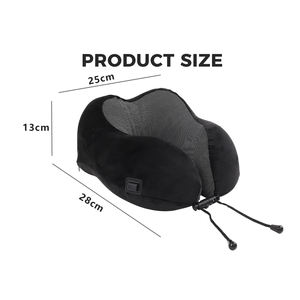 Oreiller de voyage en mousse à mémoire de forme tricotée antistatique de qualité supérieure pour le soutien cervical en avion, à la maison, au bureau ou pour le gaming – Offre Spéciale - Product Image 6