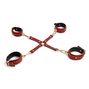 SM Alternative Training Cross Buckle Leather Training Couple Sex <b>Toys</b> Flirting <b>Tools</b> <b>Set</b> Chain Leash Blindfold - Product Image 5