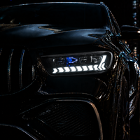 Phares LED BK pour Audi Q7 2006-2015 avec lentille de projecteur laser, feux de jour et clignotants séquentiels – Amélioration des phares