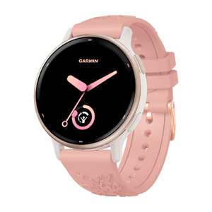 Bracelet en silicone souple gravé de fleurs pour femmes, tendance, pour <span class=keywords><strong>Garmin</strong></span> <span class=keywords><strong>Vivo</strong></span> Active 5 - Product Image 3