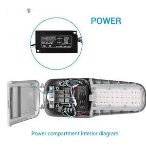 70W LED Road <b>Light</b>, Heavy-Duty Cast Aluminum Housing, IP66 Waterproof, Photocell <b>Sensor</b>, 5050 LEDs, Outdoor Street Lighting - Product Image 4