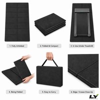 Tapete Plegable para Caminadora con Logotipo Personalizado, Impermeable, Antideslizante, Reductor de Ruido, Tapete para Bicicleta Estática, Tapete para Yoga y Gimnasio en Casa, 6mm
