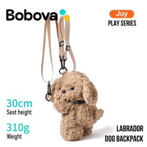 Bobova Linda Mochila <span class=keywords><strong>de</strong></span> Peluche con Figura <span class=keywords><strong>de</strong></span> Cachorro, Bolso Bandolera, Cartera, Juguete <span class=keywords><strong>de</strong></span> Peluche, Cumpleaños, Bordado, Tela Súper Suave, Poliéster, Algodón PP - Product Image 2