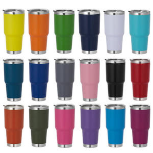 Custom Stainless Steel 20oz 30oz Hot Coffee Thermo Double Wall Vacuum Insulated Car <b>Cups</b> <b>Thermal</b> Travel Coffee Mug Tumbler - Product Image 2