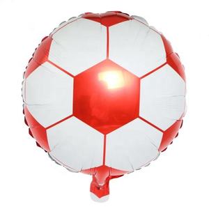 Ready to Ship 18-Inch Round Helium Football Foil <b>Balloons</b> Aluminum Mylar <b>Balloons</b> Backdrop Single Item - Product Image 4