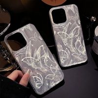 Coques de Téléphone Portable de Luxe à Motifs Papillons Scintillants pour iPhone 17 Air 16 15 Plus Pro Max 14 13 12 11 X – Coque Arrière Antichoc