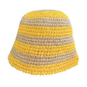 Custom Paper Straw Hat Womens Casual Cycling Bucket Sun Hat Packable Floppy Beach Hats Summer Travel Accessories - Product Image 6