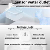 Nouvelle fontaine à eau automatique sans fil pour chat, intelligente, écologique, alimentée par batterie, de qualité alimentaire, avec capteur, 4000 mAh, multifonctions, 3 L