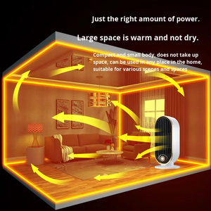 Mini Calefactor Eléctrico <span class=keywords><strong>PTC</strong></span> de Escritorio, Doble Potencia, Inclinable, con Protección Contra Sobrecalentamiento, Calentamiento Rápido y Multifuncional - Product Image 3