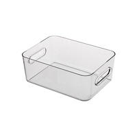 Organisateur de bureau en plastique transparent empilable, organisateur de cosmétiques pour table de maquillage, rangement pour soins de la peau, cosmétiques, rouges à lèvres